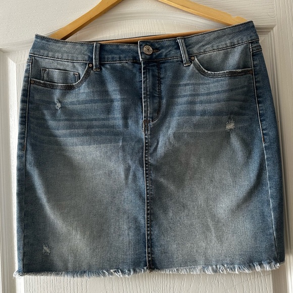 Denim Mini Skirt - Picture 2 of 15
